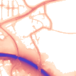 Daytime road noise heatmap for MK6 3AX