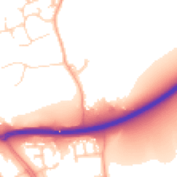 Daytime road noise heatmap for MK6 3BD