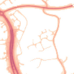 Daytime road noise heatmap for MK6 3EU