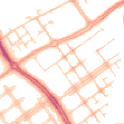 Daytime road noise heatmap for MK6 3HG