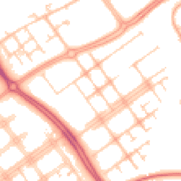 Daytime road noise heatmap for MK6 3HZ