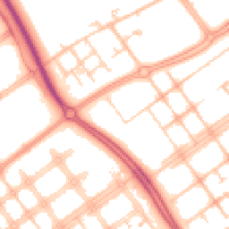 Daytime road noise heatmap for MK6 3JF