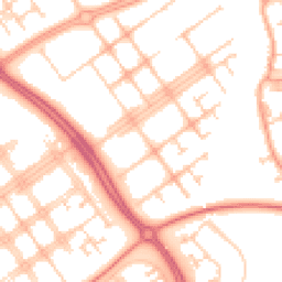 Daytime road noise heatmap for MK6 3JU