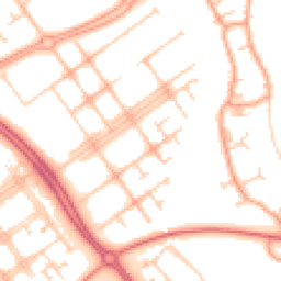 Daytime road noise heatmap for MK6 3LH