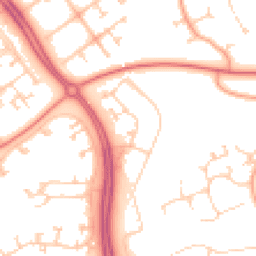 Daytime road noise heatmap for MK6 3PJ