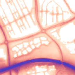 Daytime road noise heatmap for MK6 4AP