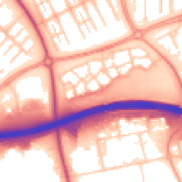 Daytime road noise heatmap for MK6 4AQ