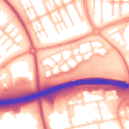 Daytime road noise heatmap for MK6 4AU