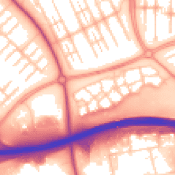 Daytime road noise heatmap for MK6 4AW
