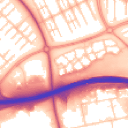 Daytime road noise heatmap for MK6 4AX