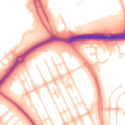 Daytime road noise heatmap for MK6 4HE