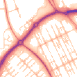 Daytime road noise heatmap for MK6 4HJ