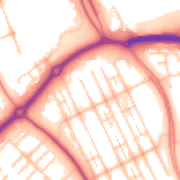 Daytime road noise heatmap for MK6 4HQ