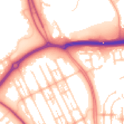 Daytime road noise heatmap for MK6 4JT