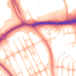 Daytime road noise heatmap for MK6 4JW