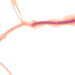 Night-time road noise heatmap for MK6 4JW
