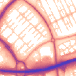 Daytime road noise heatmap for MK6 4LL