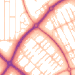 Daytime road noise heatmap for MK6 4LN