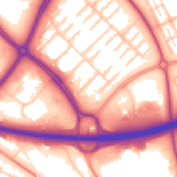 Daytime road noise heatmap for MK6 4LU