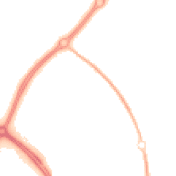 Night-time road noise heatmap for MK6 4LW