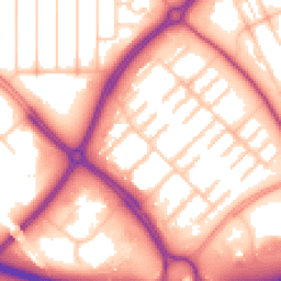 Daytime road noise heatmap for MK6 4LY