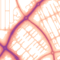 Daytime road noise heatmap for MK6 4NE