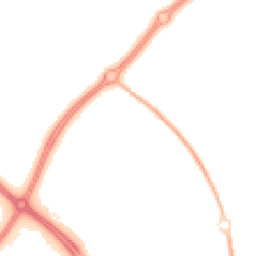 Night-time road noise heatmap for MK6 4NE