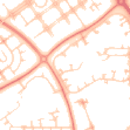Daytime road noise heatmap for MK6 5AN