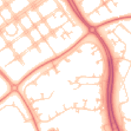 Daytime road noise heatmap for MK6 5AQ