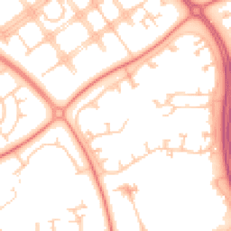 Daytime road noise heatmap for MK6 5BD