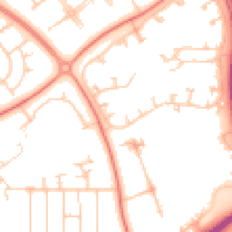 Daytime road noise heatmap for MK6 5BE