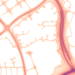 Daytime road noise heatmap for MK6 5BH