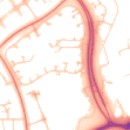 Daytime road noise heatmap for MK6 5BP