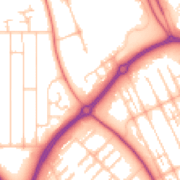 Daytime road noise heatmap for MK6 5BY