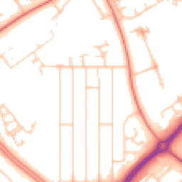 Daytime road noise heatmap for MK6 5DE