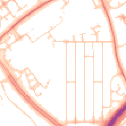 Daytime road noise heatmap for MK6 5DJ