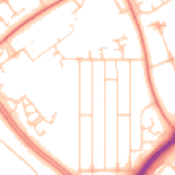 Daytime road noise heatmap for MK6 5DQ