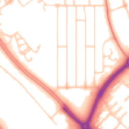 Daytime road noise heatmap for MK6 5DZ