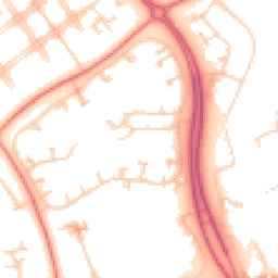 Daytime road noise heatmap for MK6 5EP