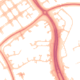 Daytime road noise heatmap for MK6 5EU