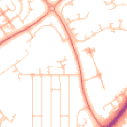 Daytime road noise heatmap for MK6 5HA