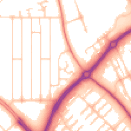 Daytime road noise heatmap for MK6 5HE