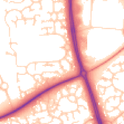 Daytime road noise heatmap for MK7 6BQ