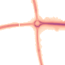 Night-time road noise heatmap for MK7 6DU