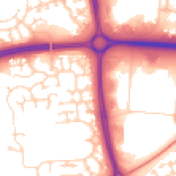 Daytime road noise heatmap for MK7 6DZ