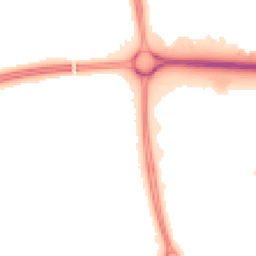 Night-time road noise heatmap for MK7 6DZ