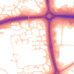 Daytime road noise heatmap for MK7 6EA