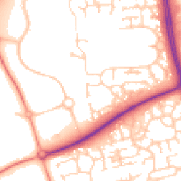 Daytime road noise heatmap for MK7 6HB