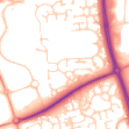 Daytime road noise heatmap for MK7 6HJ