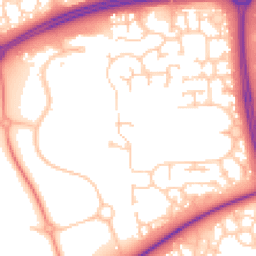 Daytime road noise heatmap for MK7 6HN